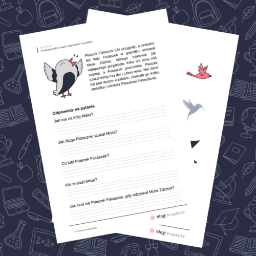 Karty pracy - Europejski Dzień Ptaków