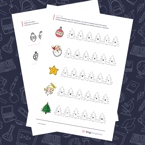 Karty pracy - Christmas English