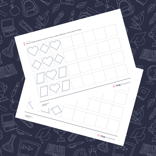 Karty pracy - zeszyt grafomotoryczny #3