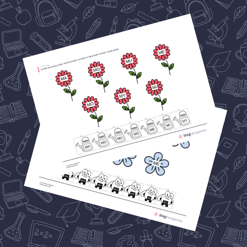 Nauka czytania - wiosenne czytanie M #2